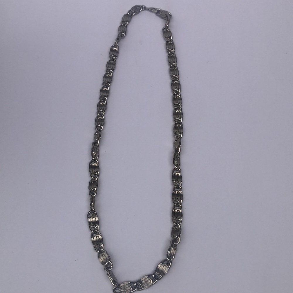 Vintage Chunky Heavy Necklace View 4